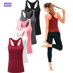 Workout Tank Tops for Women, Racerback Athletic Compression Dry Fit